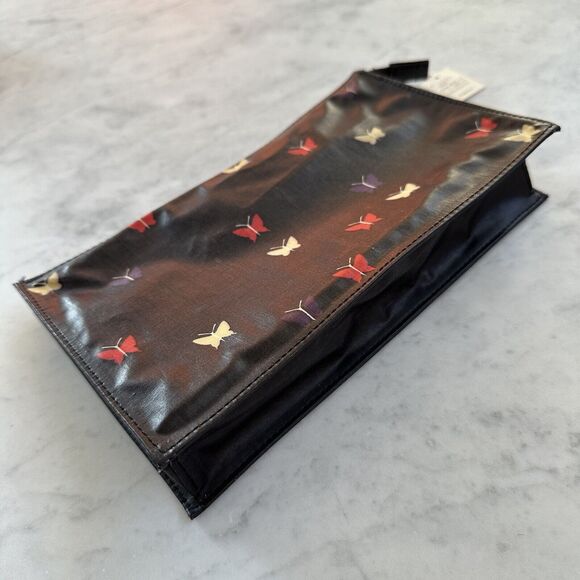 Vintage New Mori Hanae Butterly Cosmetic Travel Pouch Bag Sewing Kit Japan Rare! - Picture 7 of 16